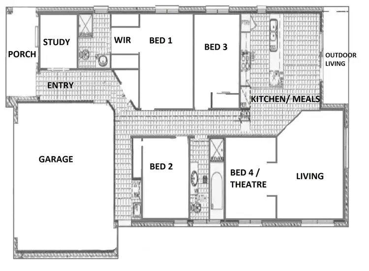 Floorplan of Homely house listing, 65 Tobin Way, Lyndhurst VIC 3975