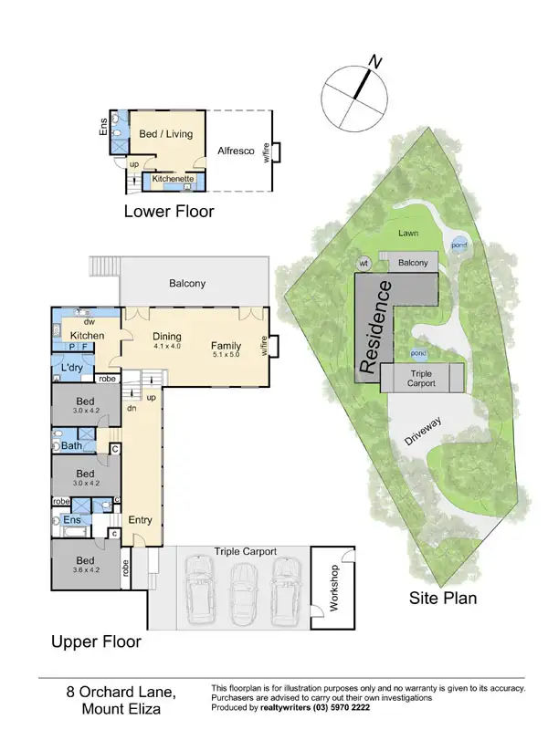 Floorplan of Homely house listing, 8 Orchard Lane, Mount Eliza VIC 3930