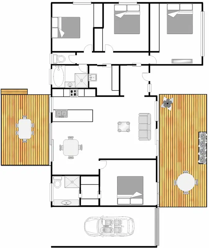 Floorplan of Homely house listing, 61 Shannon Circuit, Kaleen ACT 2617