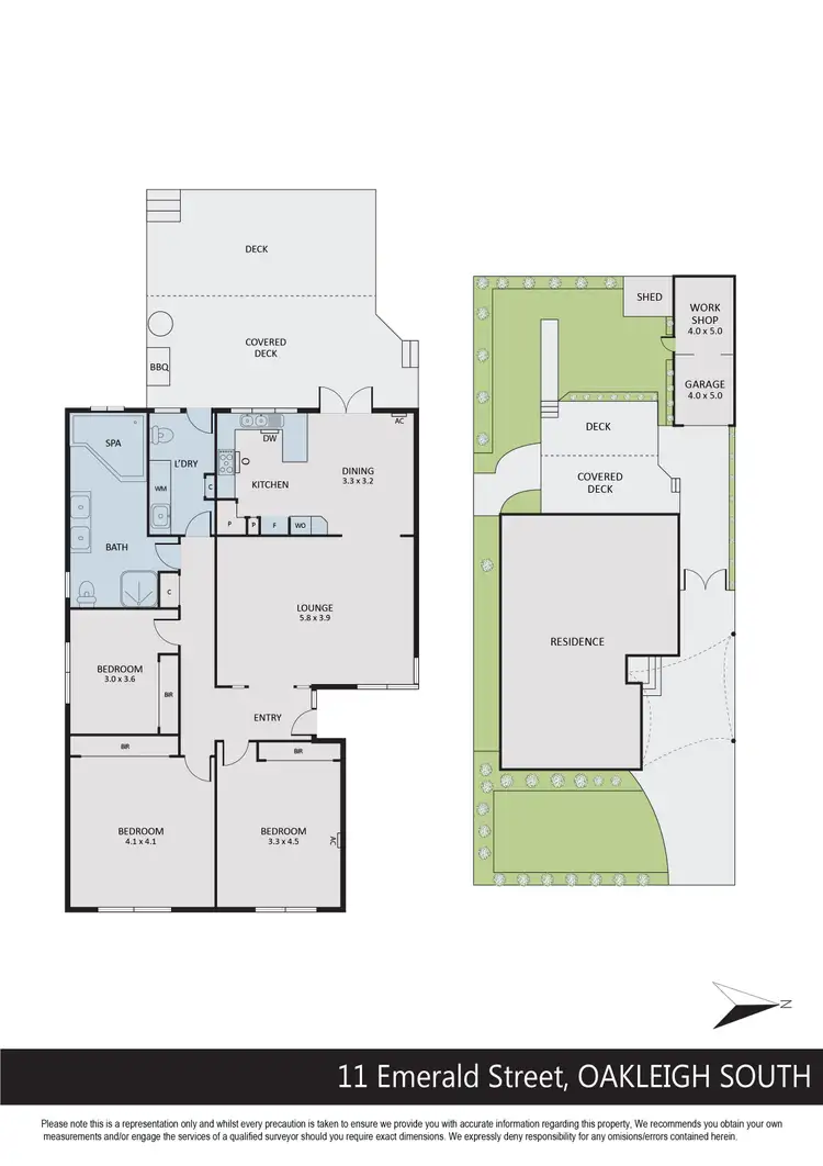 Floorplan of Homely house listing, 11 Emerald Street, Oakleigh South VIC 3167