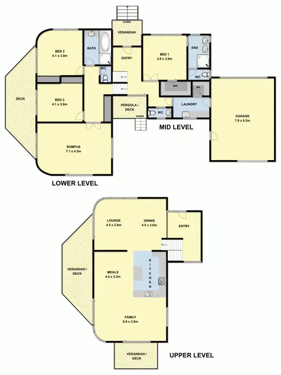 Floorplan of Homely house listing, 6 Parkview Court, Torquay VIC 3228