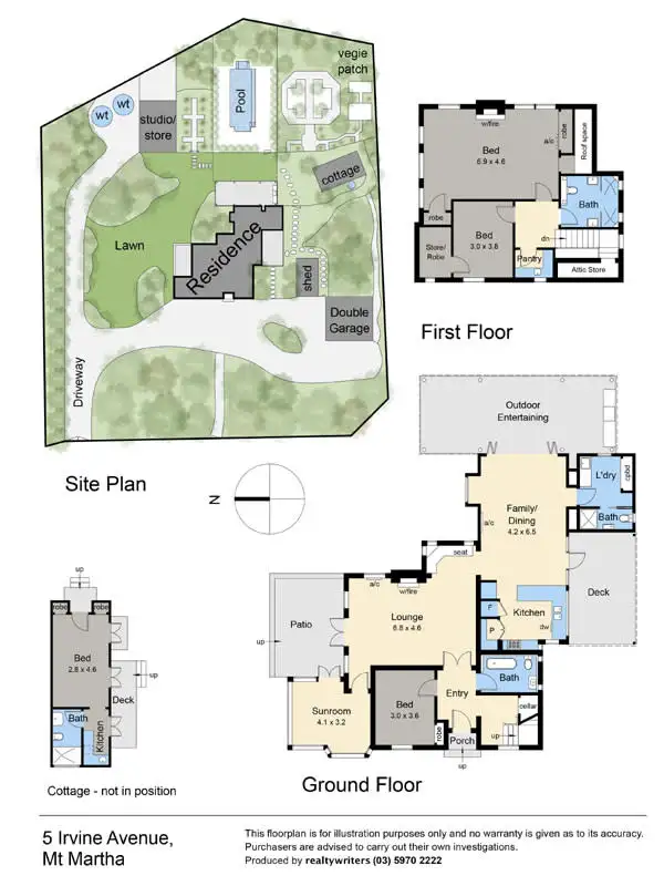 Floorplan of Homely house listing, 5 Irvine Avenue, Mount Martha VIC 3934