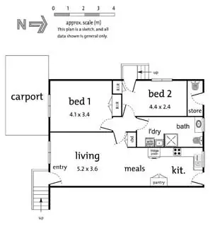 Floorplan of Homely unit listing, 4/12 Tagell Road, Heathmont VIC 3135