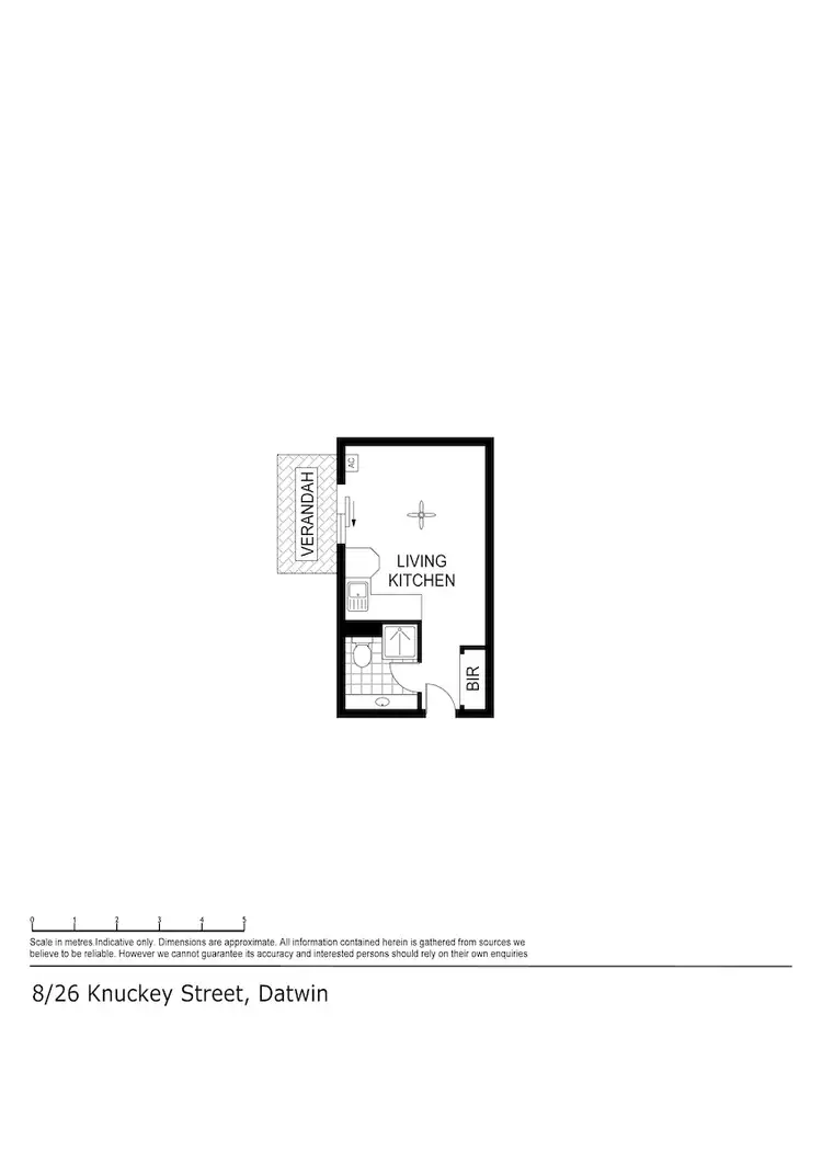 Floorplan of Homely unit listing, 8/26 Knuckey Street, Darwin NT 800