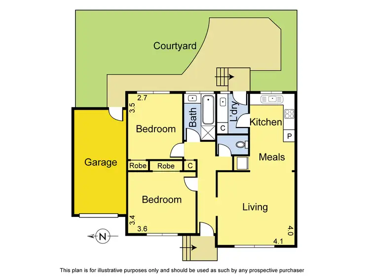 Floorplan of Homely unit listing, 8/83 Nell Street, Greensborough VIC 3088