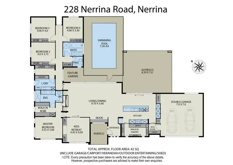 Floorplan of Homely house listing, 228 Nerrina Road, Nerrina VIC 3350