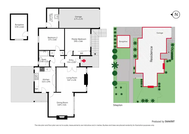 Floorplan of Homely semi-detached listing, 6a Aileen Avenue, Caulfield South VIC 3162