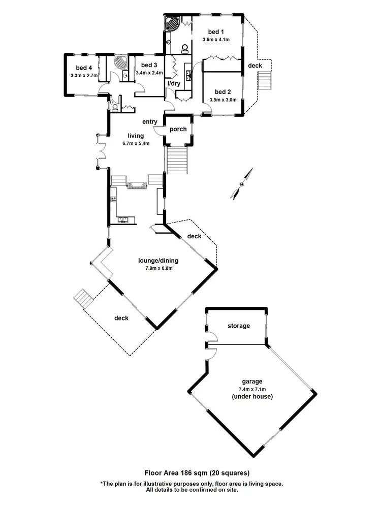 Floorplan of Homely house listing, 6 Wombat Road, Mount Dandenong VIC 3767