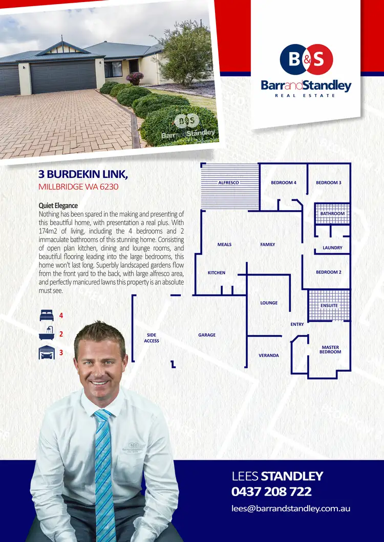 Floorplan of Homely house listing, 3 Burdekin Link, Millbridge WA 6232