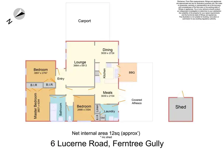 Floorplan of Homely house listing, 6 Lucerne Road, Ferntree Gully VIC 3156