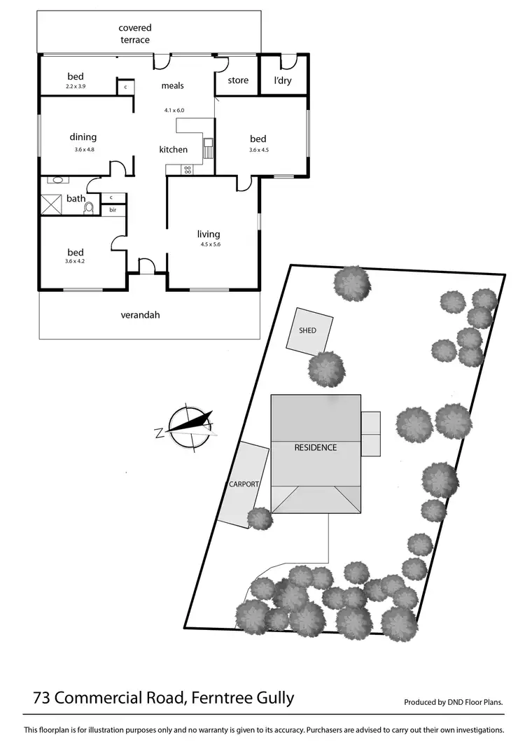 Floorplan of Homely house listing, 73 Commercial Road, Ferntree Gully VIC 3156