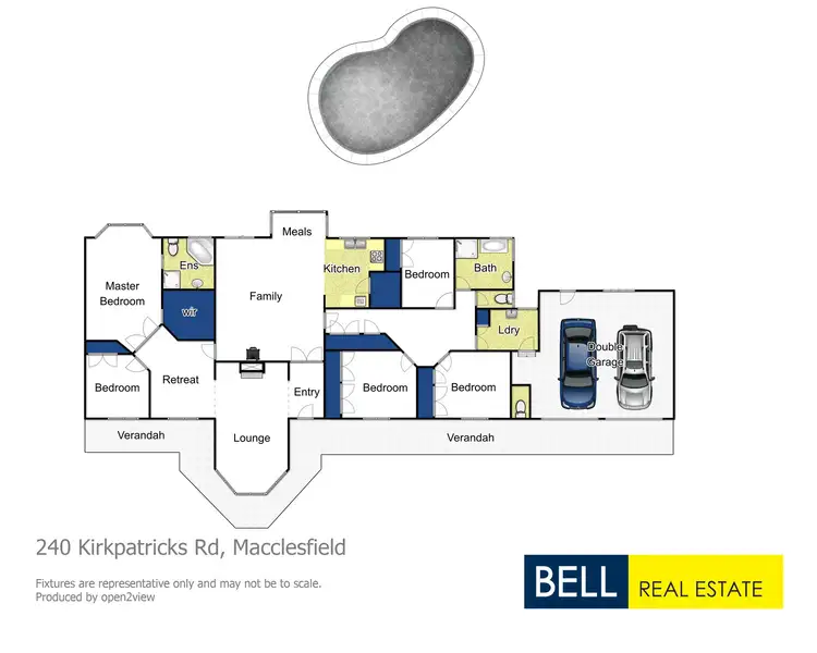 Floorplan of Homely house listing, 240 Kirkpatricks Road, Macclesfield VIC 3782