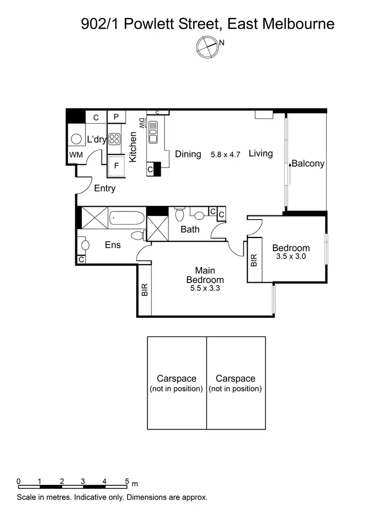 Floorplan of Homely apartment listing, 902/1 Powlett Street, East Melbourne VIC 3002