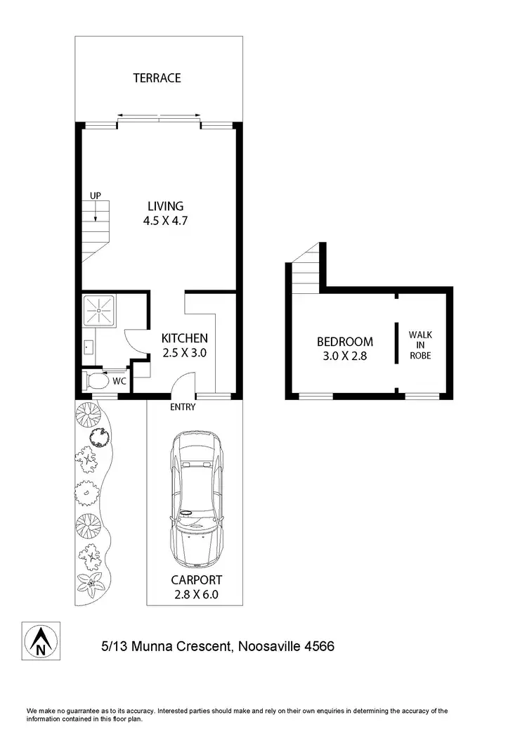 Floorplan of Homely unit listing, 5/13 Munna Crescent, Noosaville QLD 4566