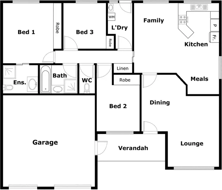 Floorplan of Homely townhouse listing, 10/156 Clive Steele Avenue, Monash ACT 2904