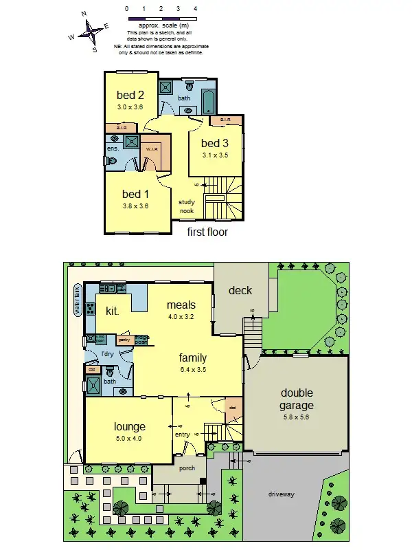 Floorplan of Homely house listing, 5 Thea Grove, Doncaster East VIC 3109