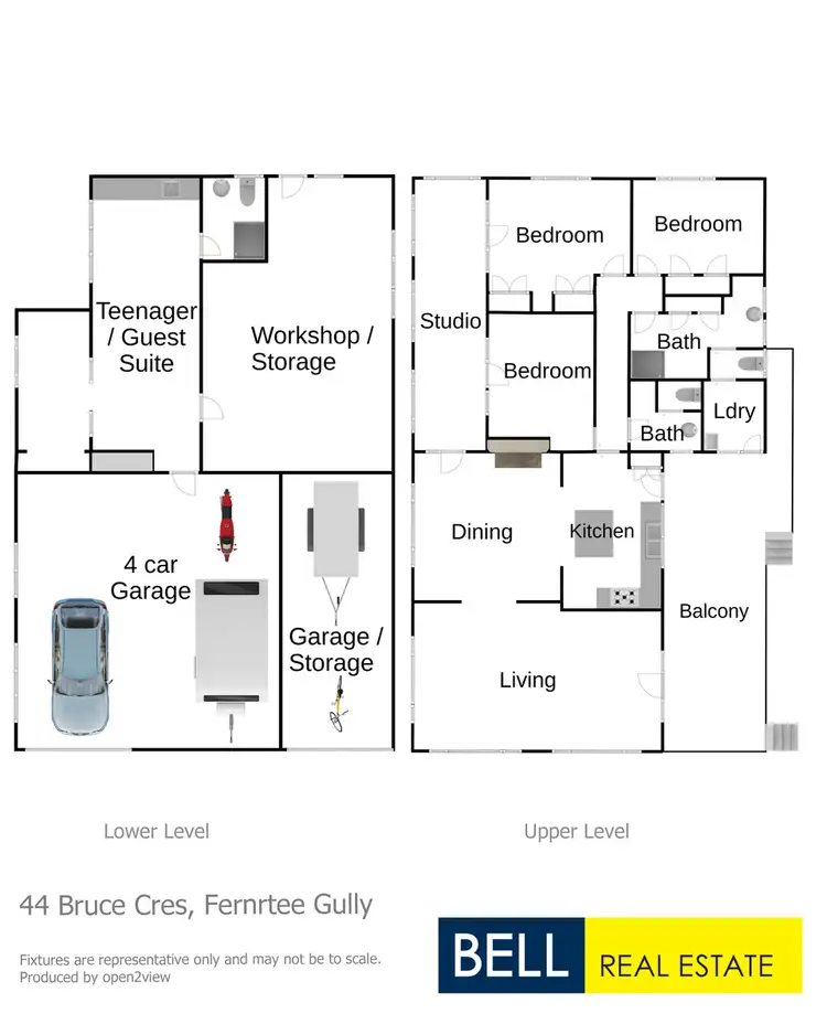 Floorplan of Homely house listing, 44 Bruce Crescent, Ferntree Gully VIC 3156