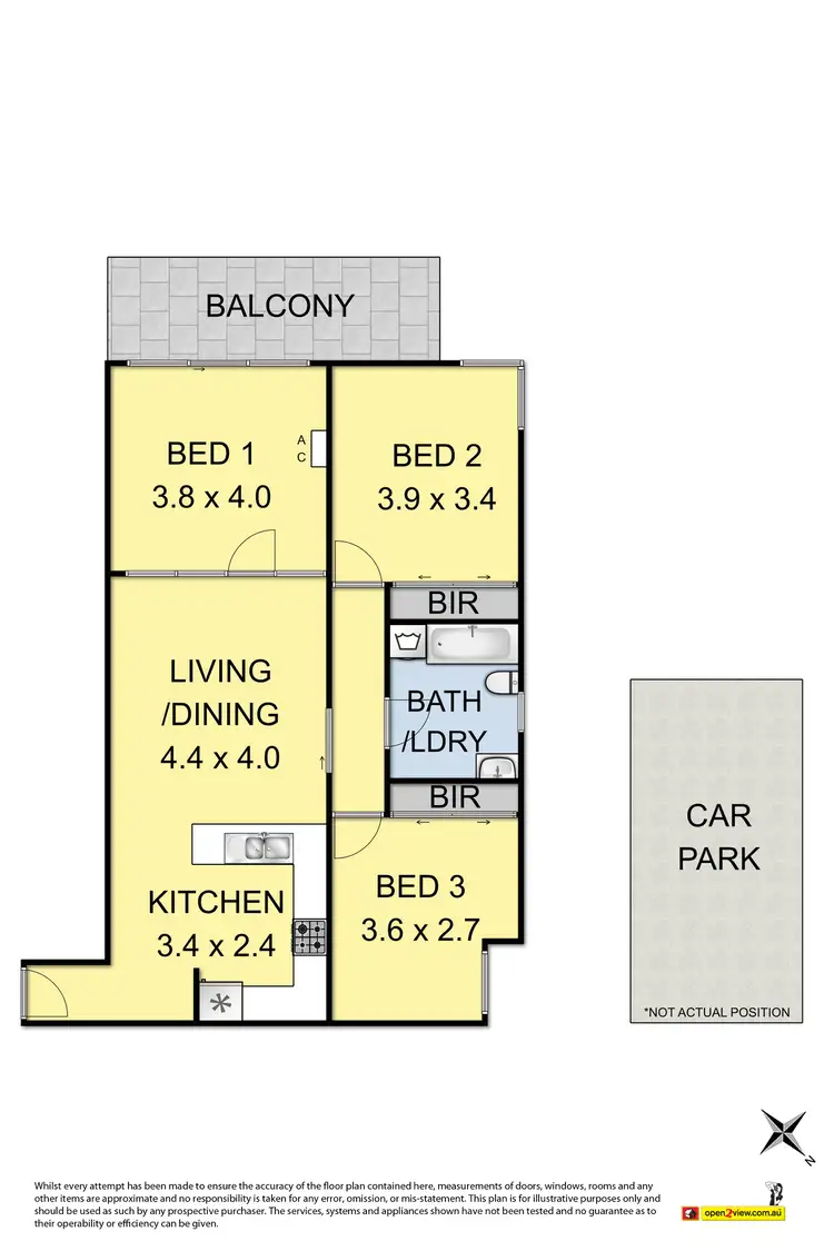 Floorplan of Homely apartment listing, 311/250 Barkly Street, Footscray VIC 3011