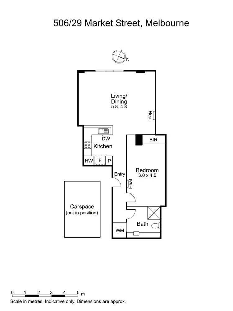 Floorplan of Homely apartment listing, 506/29 Market Street, Melbourne VIC 3000