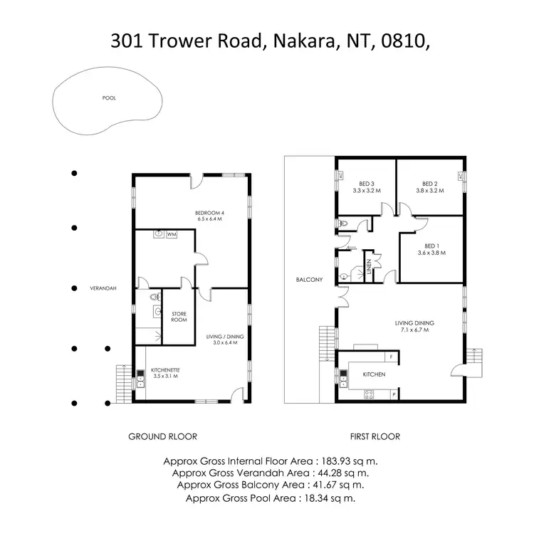 Floorplan of Homely house listing, 301 Trower Road, Nakara NT 810