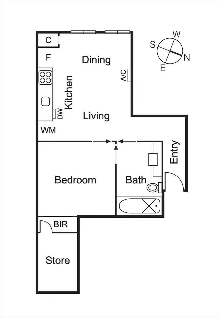Floorplan of Homely apartment listing, 1/155 Fitzroy Street, St Kilda VIC 3182