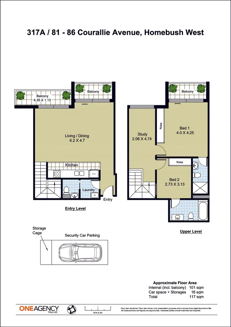Floorplan of Homely apartment listing, A317/81-86 Courallie Avenue, Homebush West NSW 2140