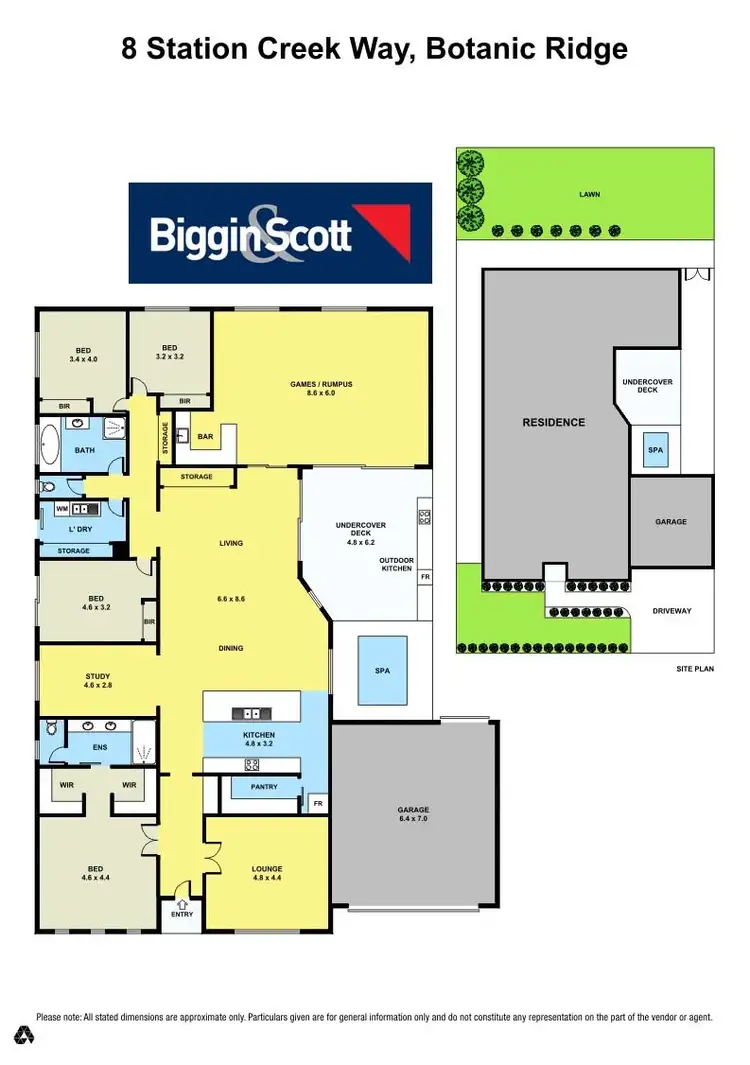 Floorplan of Homely house listing, 8 Station Creek Way, Botanic Ridge VIC 3977