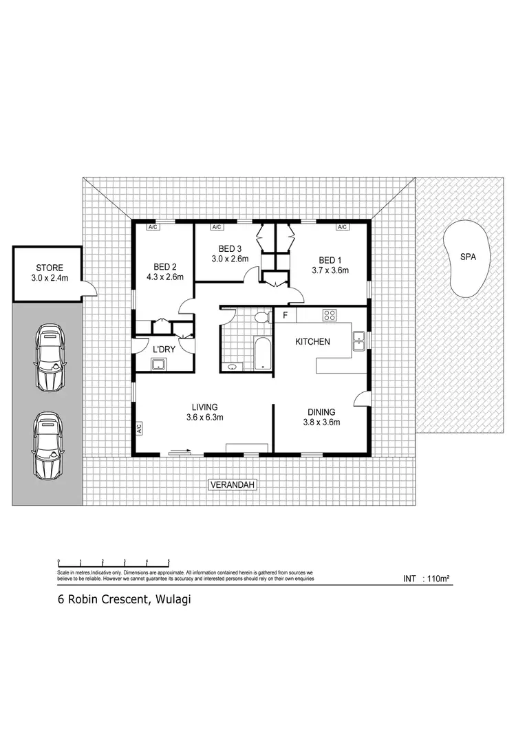 Floorplan of Homely house listing, 6 Robin Court, Wulagi NT 812