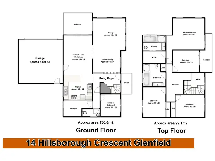 Floorplan of Homely house listing, 14 Hillsborough Crescent, Glenfield NSW 2167