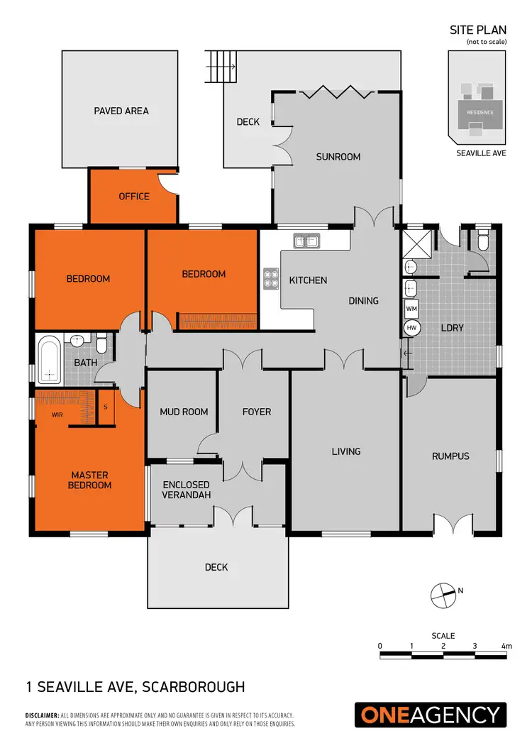 Floorplan of Homely house listing, 1 Seaville Avenue, Scarborough QLD 4020