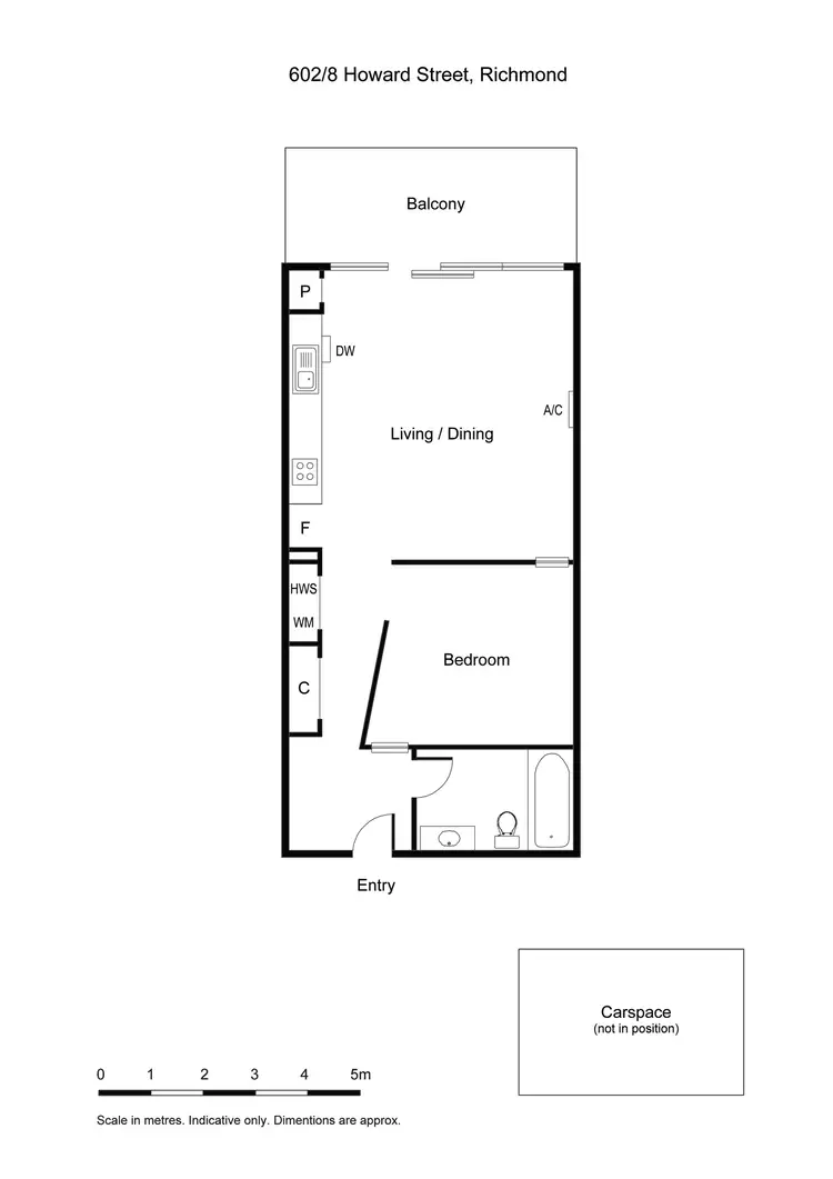 Floorplan of Homely apartment listing, 602/8 Howard Street, Richmond VIC 3121