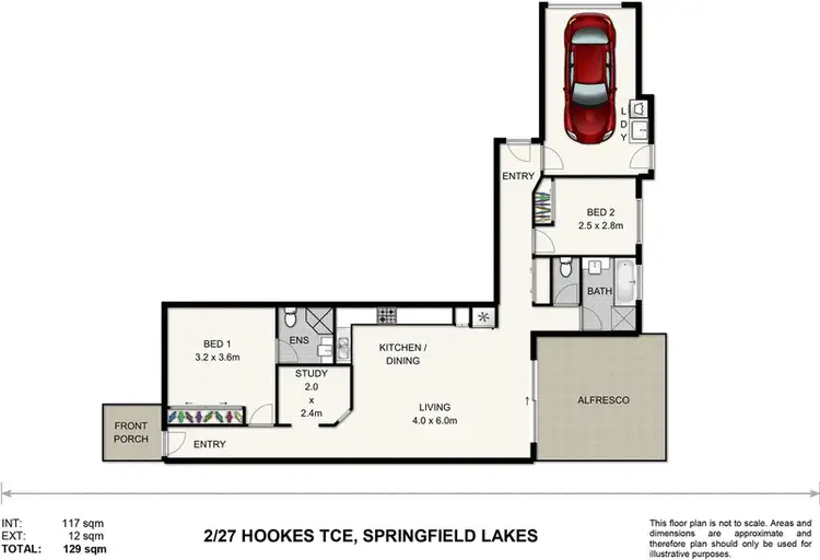Floorplan of Homely house listing, 2/27 hookes Terrace, Springfield Lakes QLD 4300