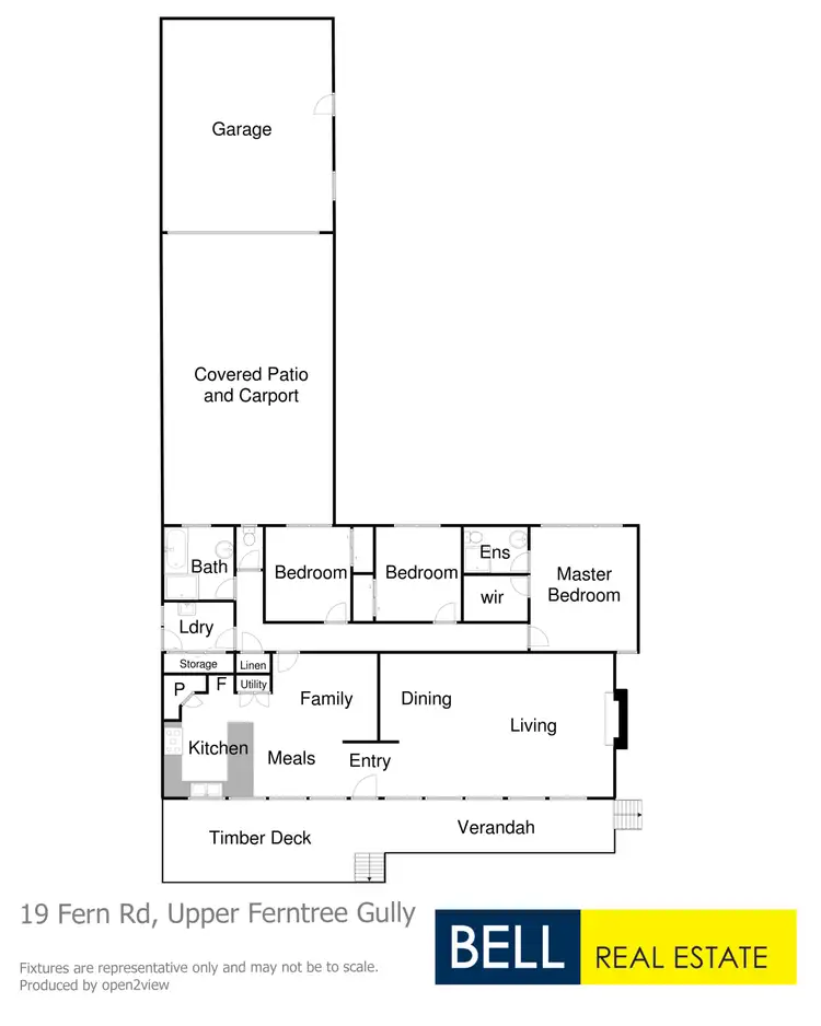 Floorplan of Homely house listing, 19 Fern Road, Upper Ferntree Gully VIC 3156