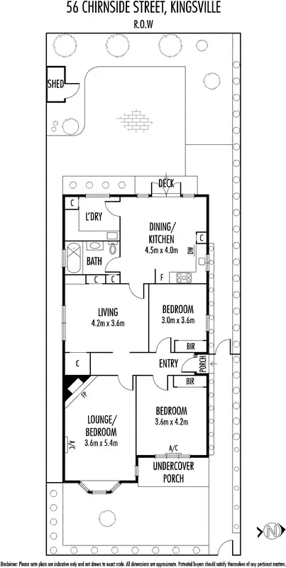 Floorplan of Homely house listing, 56 Chirnside Street, Kingsville VIC 3012