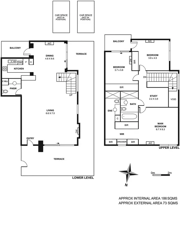 Floorplan of Homely townhouse listing, 2/1 Argyle Place East, Carlton VIC 3053
