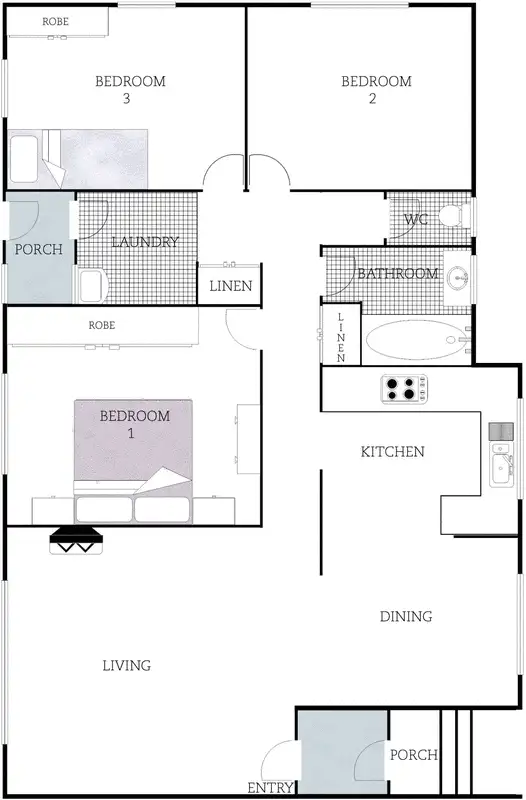 Floorplan of Homely house listing, 213 Phillip Avenue, Hackett ACT 2602