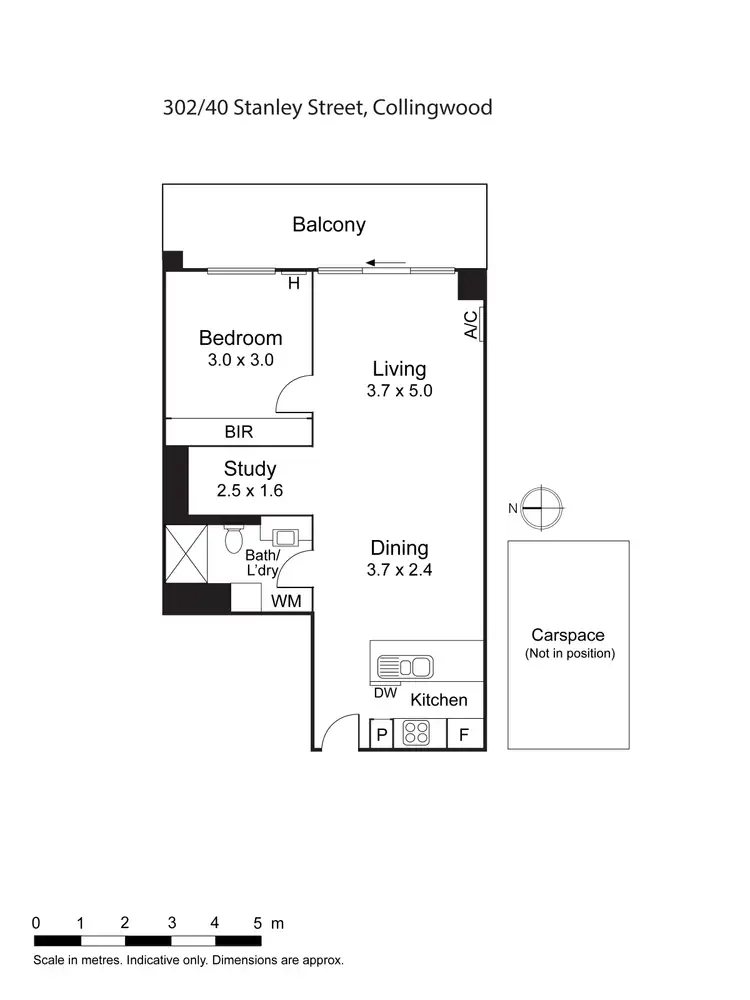 Floorplan of Homely apartment listing, 302/40 Stanley Street, Collingwood VIC 3066