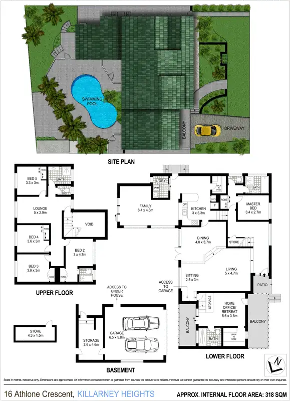 Floorplan of Homely house listing, 16 Athlone Crescent, Killarney Heights NSW 2087