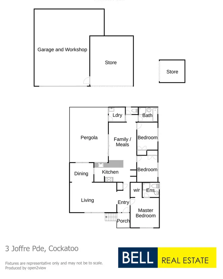 Floorplan of Homely house listing, 3 Joffre Parade, Cockatoo VIC 3781