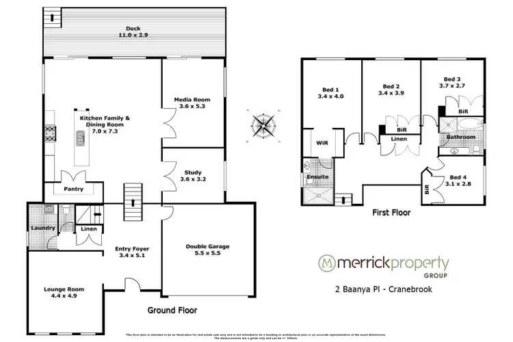 Floorplan of Homely house listing, 2 Baanya Place, Cranebrook NSW 2749