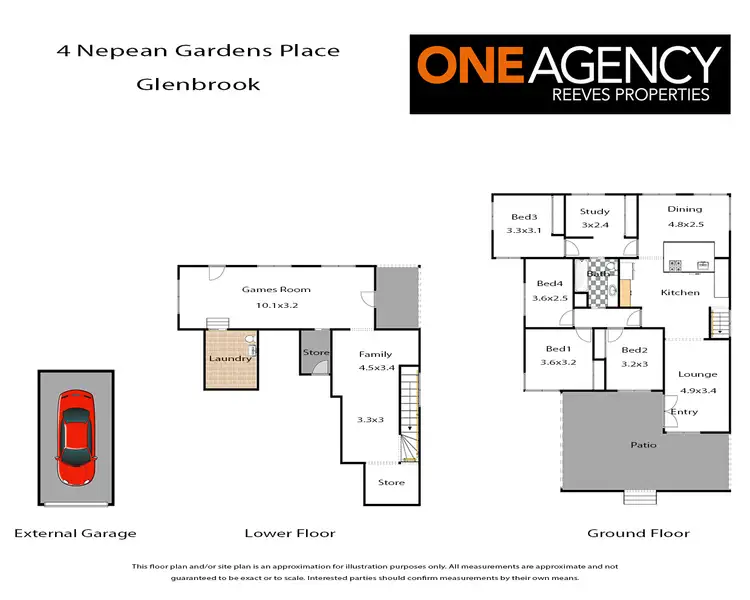 Floorplan of Homely house listing, 4 Nepean Gardens Place, Glenbrook NSW 2773