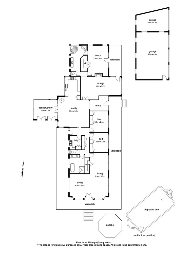 Floorplan of Homely house listing, 1394 Mt Dandenong Tourist Road, Mount Dandenong VIC 3767