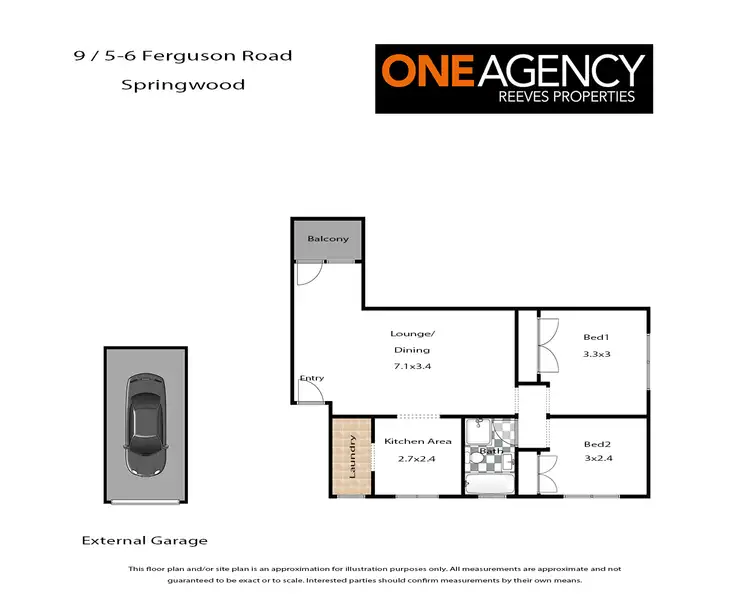 Floorplan of Homely unit listing, 9/5-6 Ferguson Road, Springwood NSW 2777