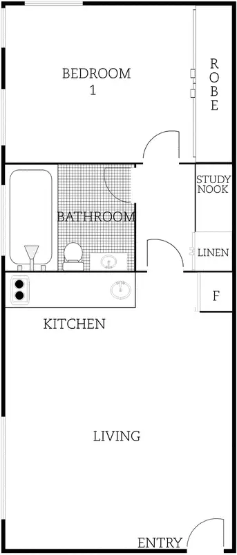 Floorplan of Homely unit listing, 6/64 Knox Street, Watson ACT 2602