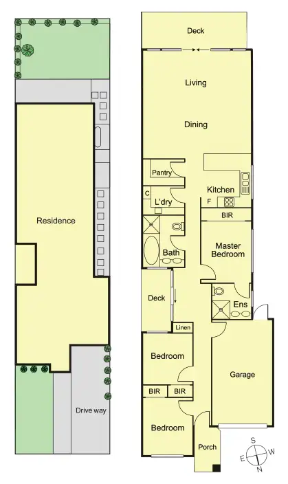 Floorplan of Homely townhouse listing, 6A Baker Street, Moorabbin VIC 3189