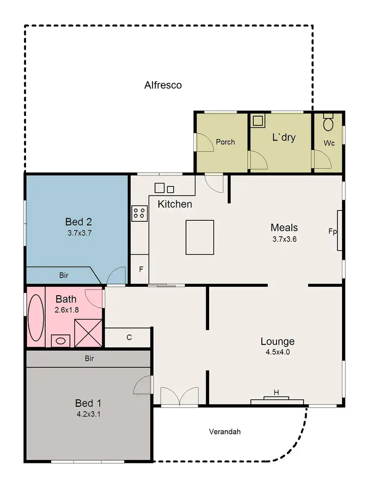 Floorplan of Homely house listing, 14 Iris Avenue, Wendouree VIC 3355