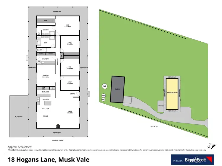 Floorplan of Homely house listing, 18 Hogans Lane, Daylesford VIC 3460