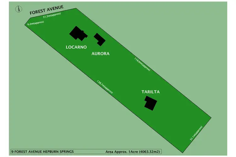 Floorplan of Homely house listing, 9 Forest Avenue, Hepburn Springs VIC 3461