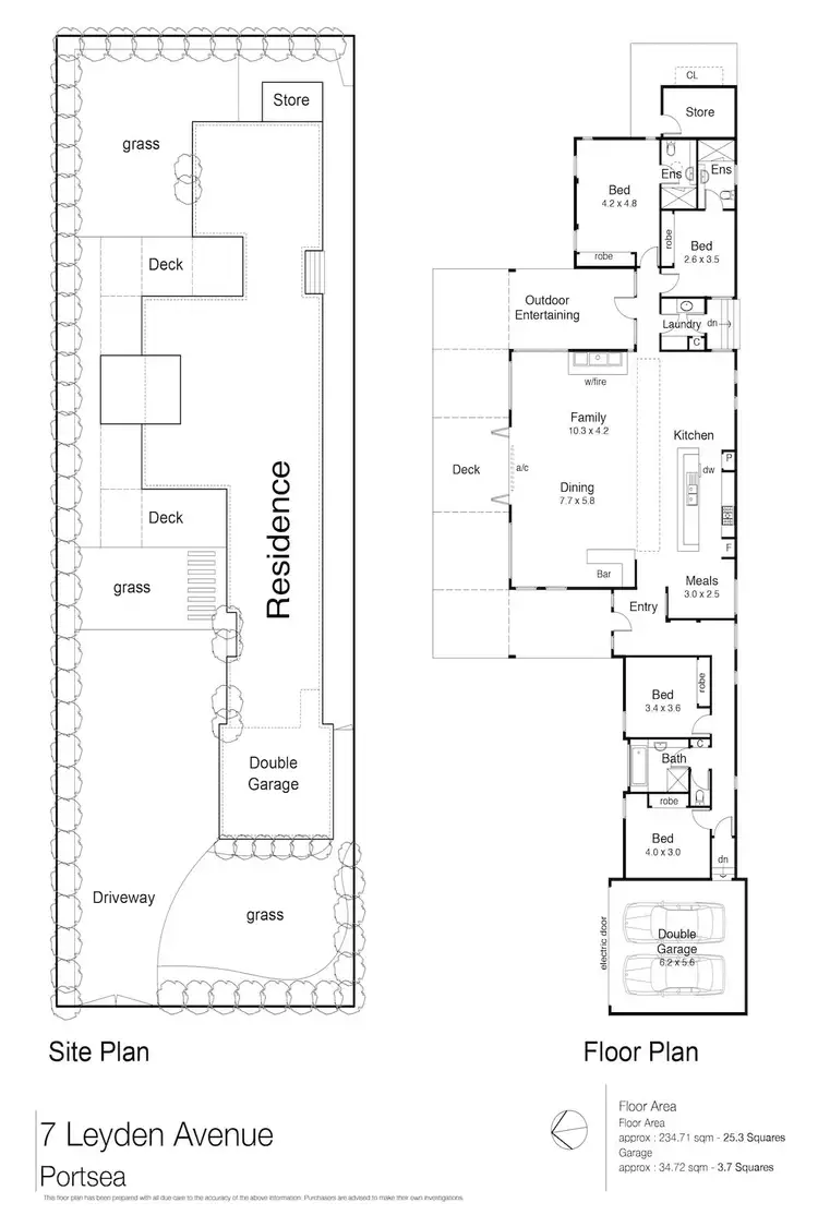 Floorplan of Homely house listing, 7 Leyden Avenue, Portsea VIC 3944