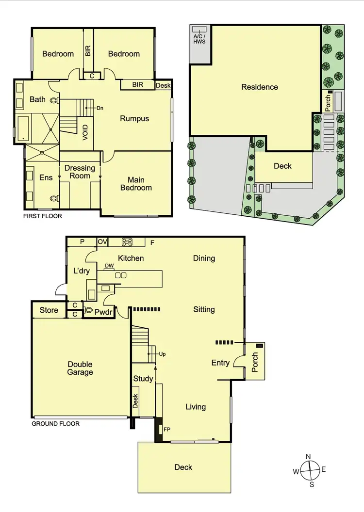 Floorplan of Homely townhouse listing, 135 Union Street, Brighton East VIC 3187